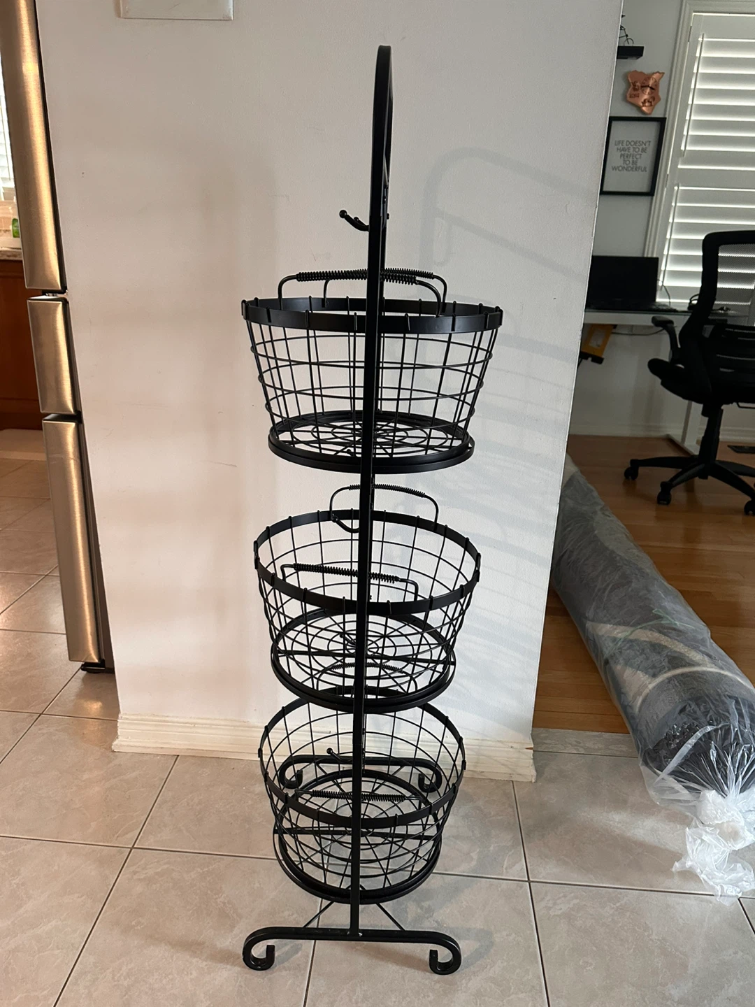 3-Tier Wire Basket Stand - photo 3