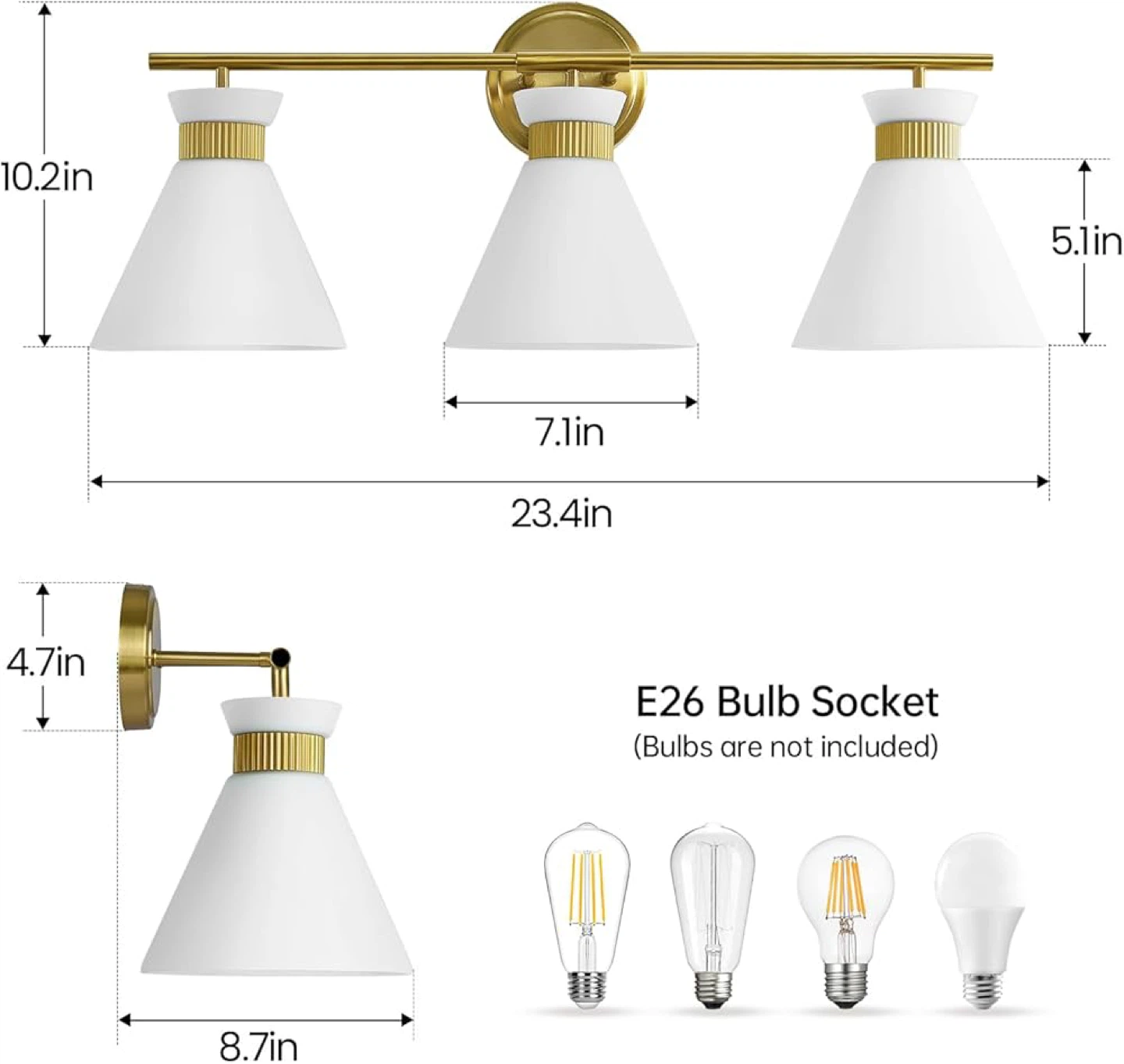 Bathroom light fixture - photo 3