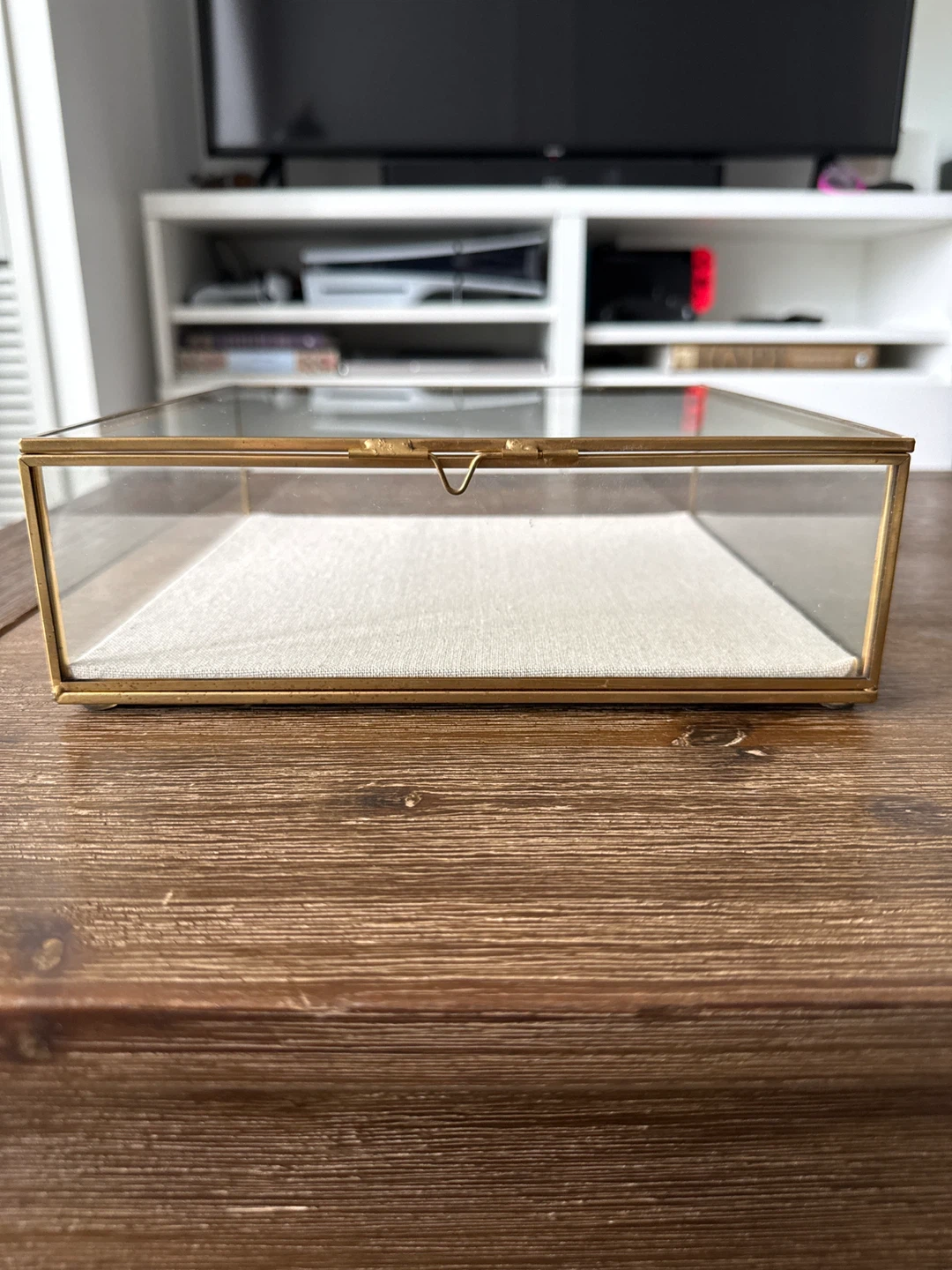 Indigo Glass & Brass Display Box - photo 3