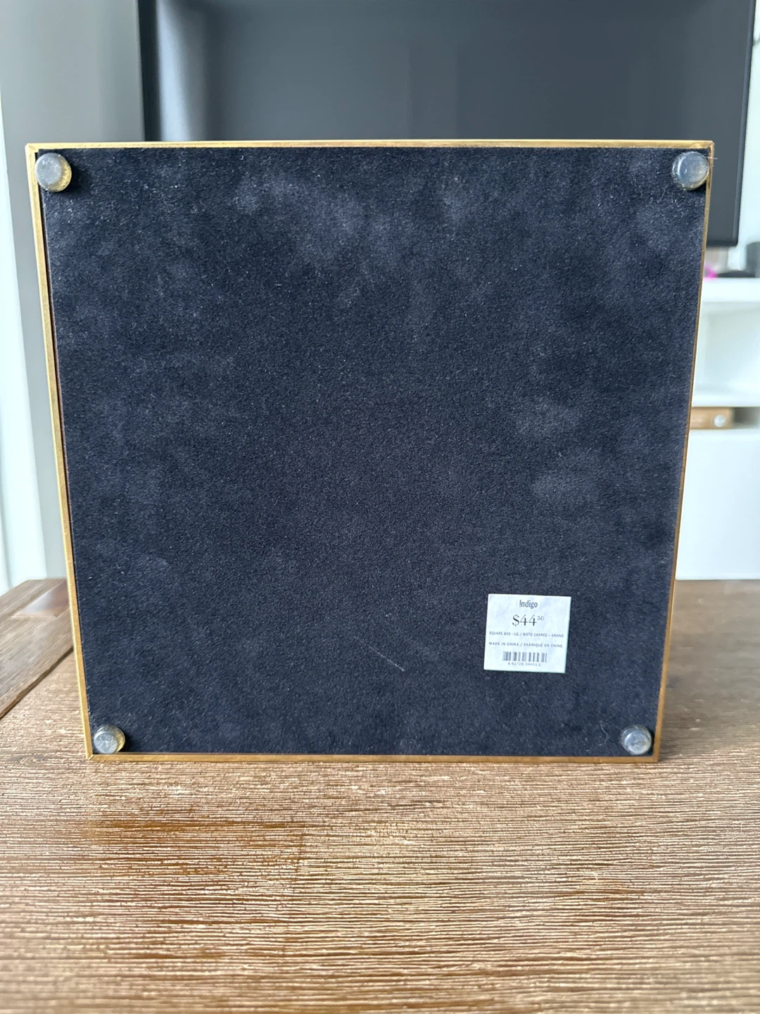 Indigo Glass & Brass Display Box - photo 4