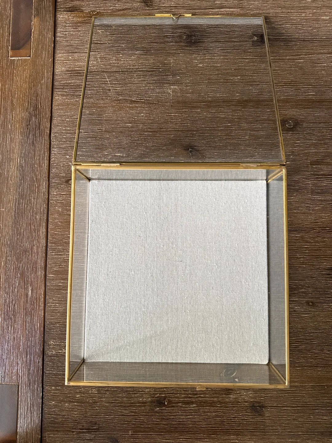 Indigo Glass & Brass Display Box - photo 2