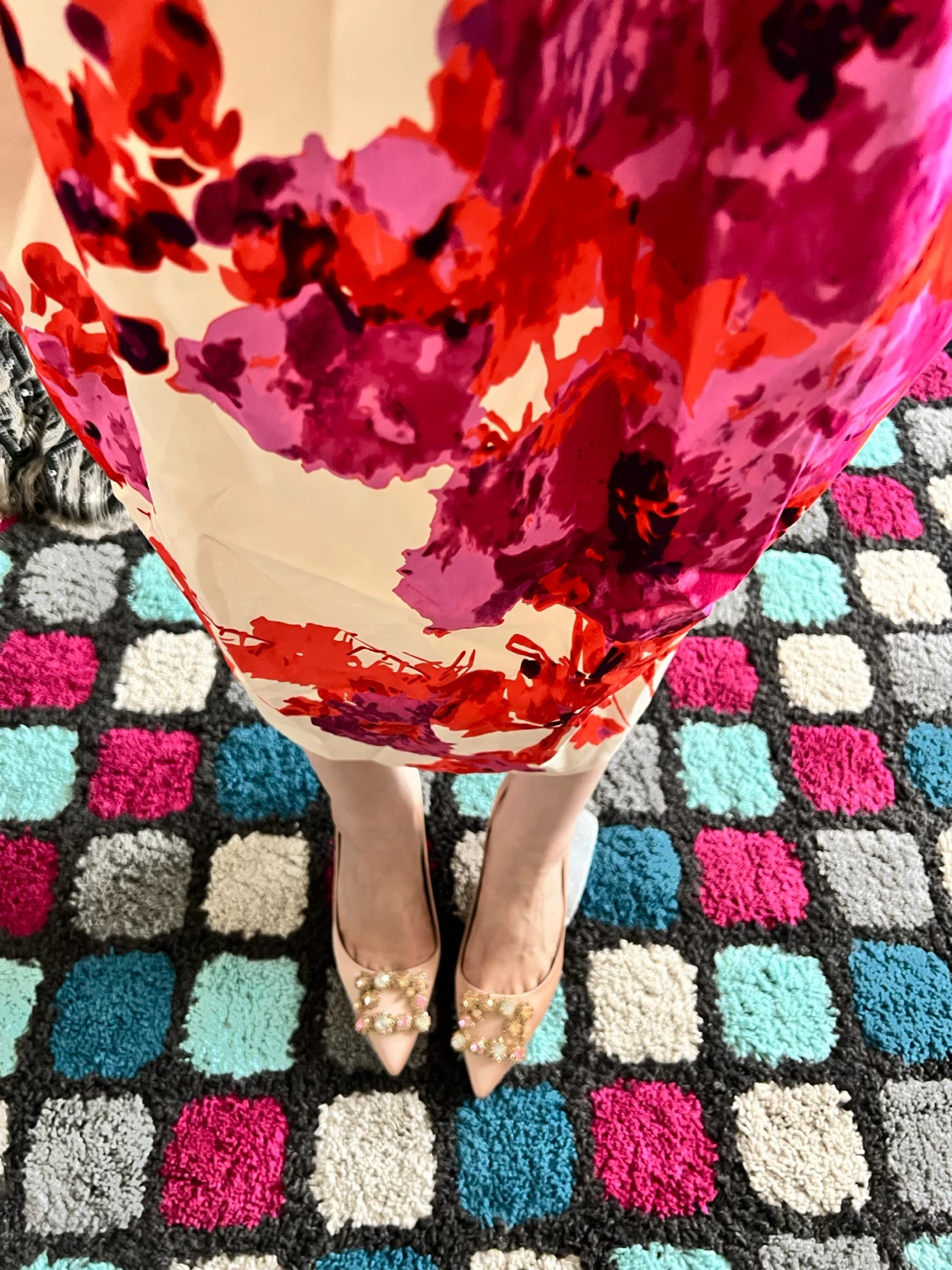 Floral Maxi Dress with Puff Sleeves - photo 3
