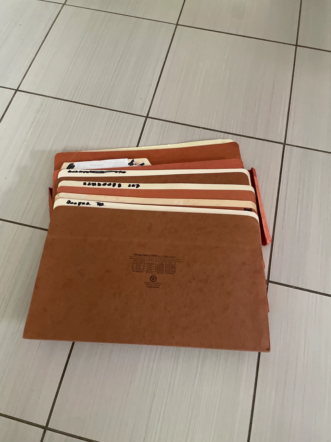 ⚽️Globe-Weis Accordion File Folder