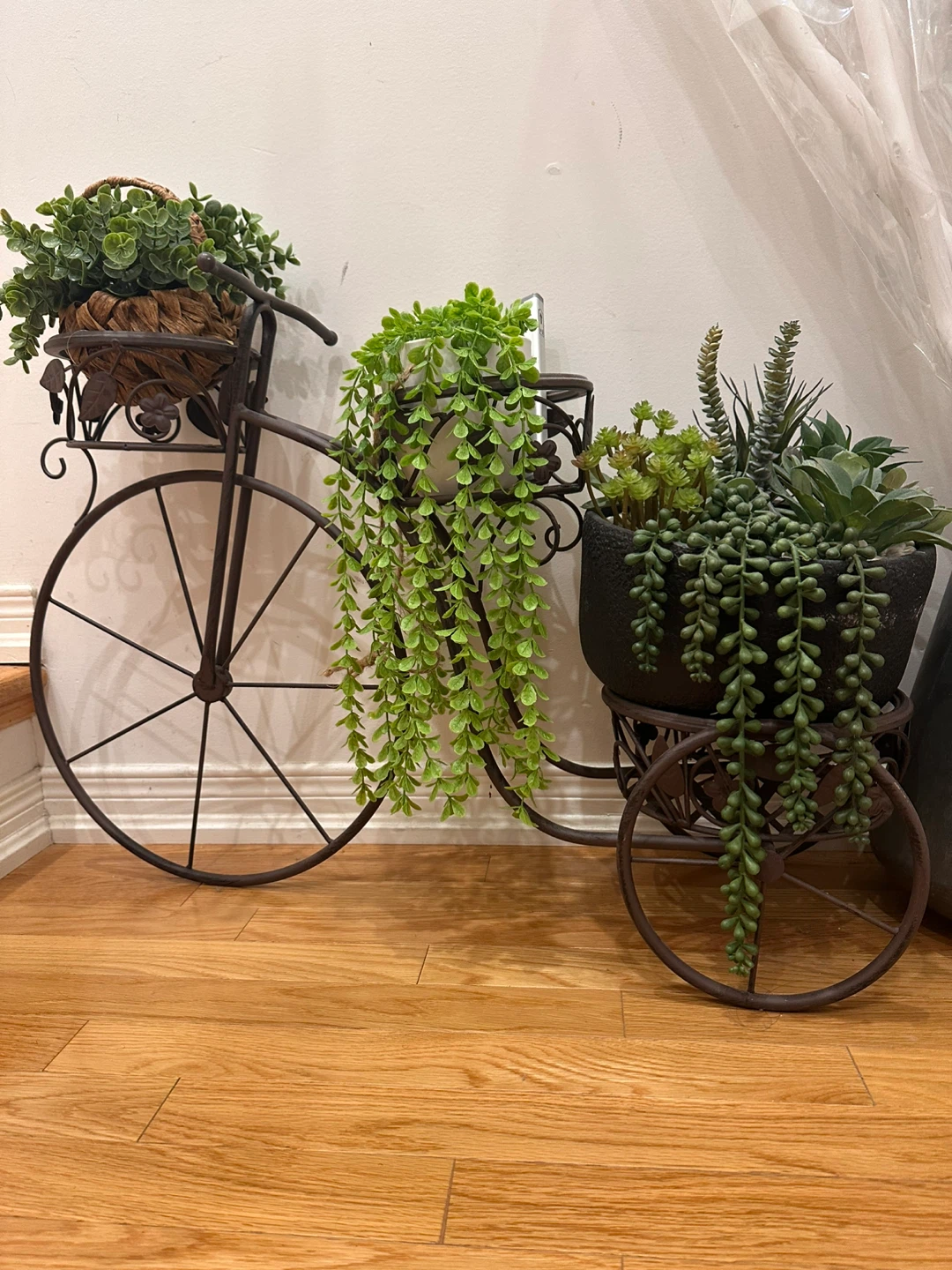 Decorative Metal Bicycle Planter Stand