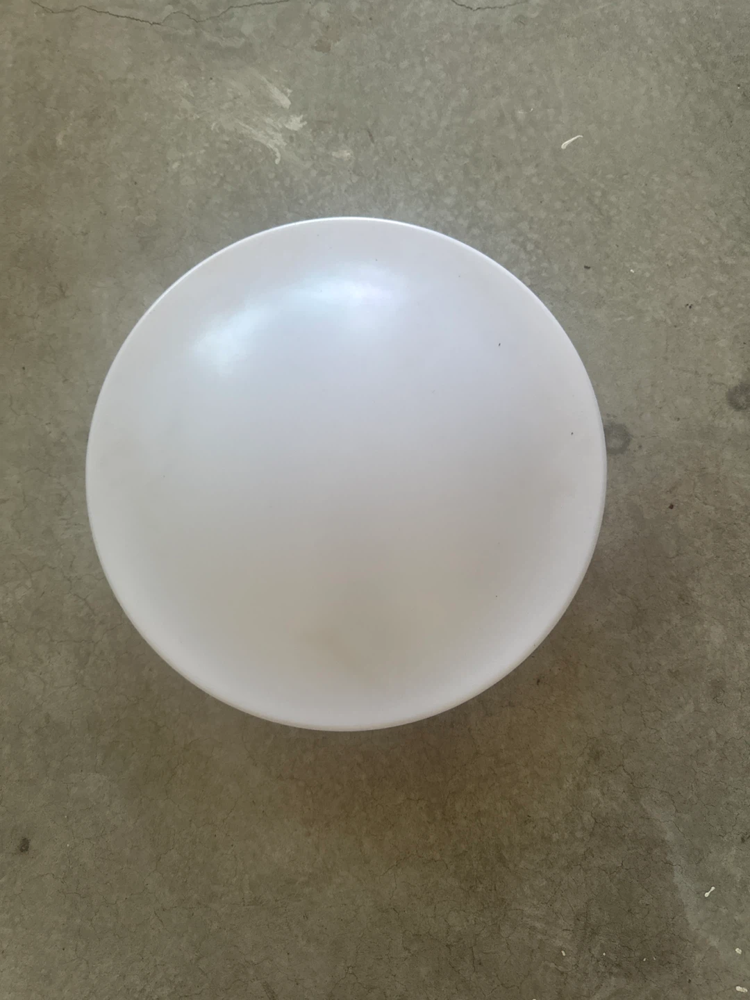 White Plastic ceiling light cover