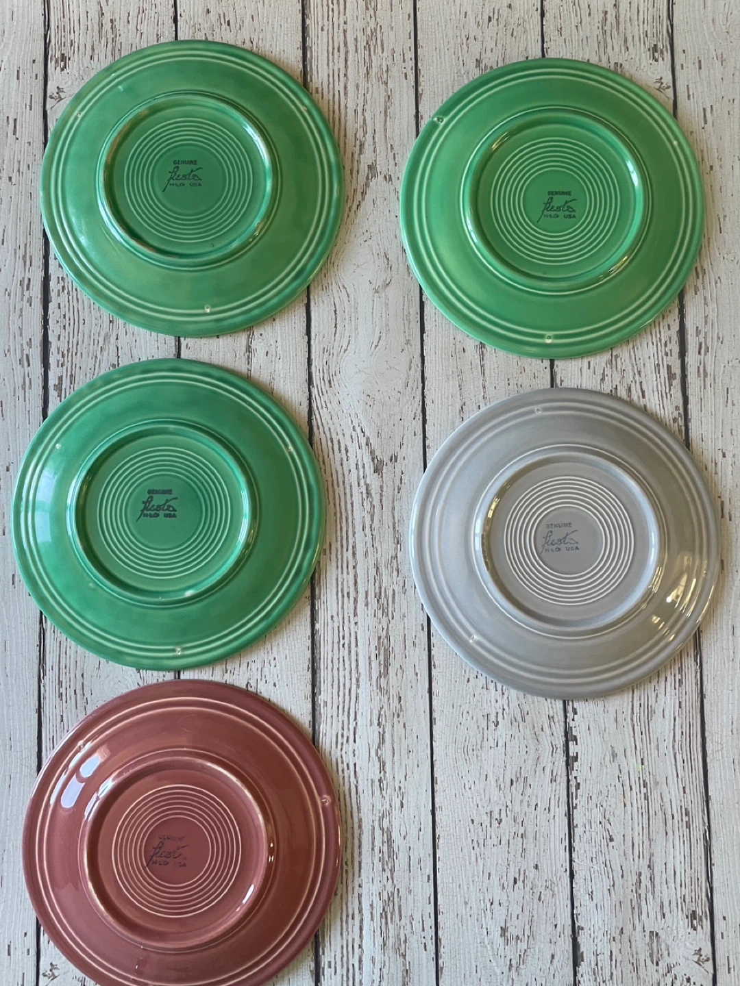 Five, Truly Vintage Fiesta Ware Plates - photo 2