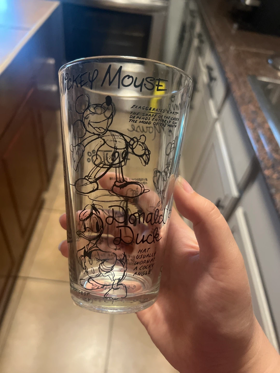 Mickey Mouse & Donald Duck Glass ⚽