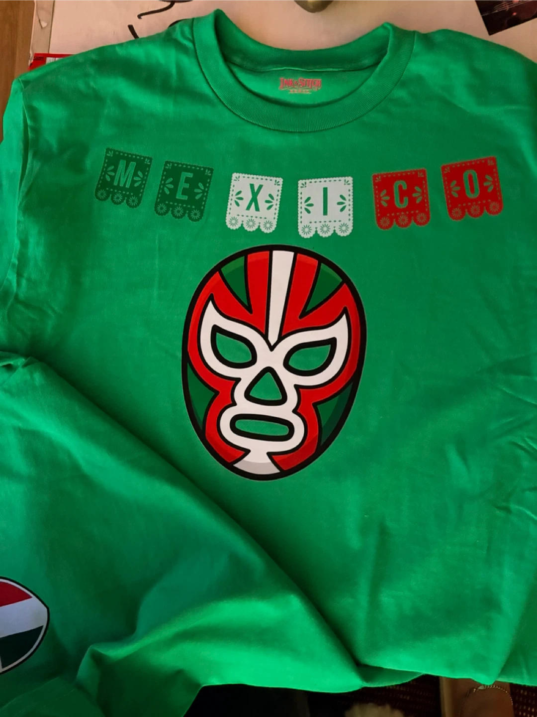Mexican T-Shirt with lucha libre mask personalized - photo 3