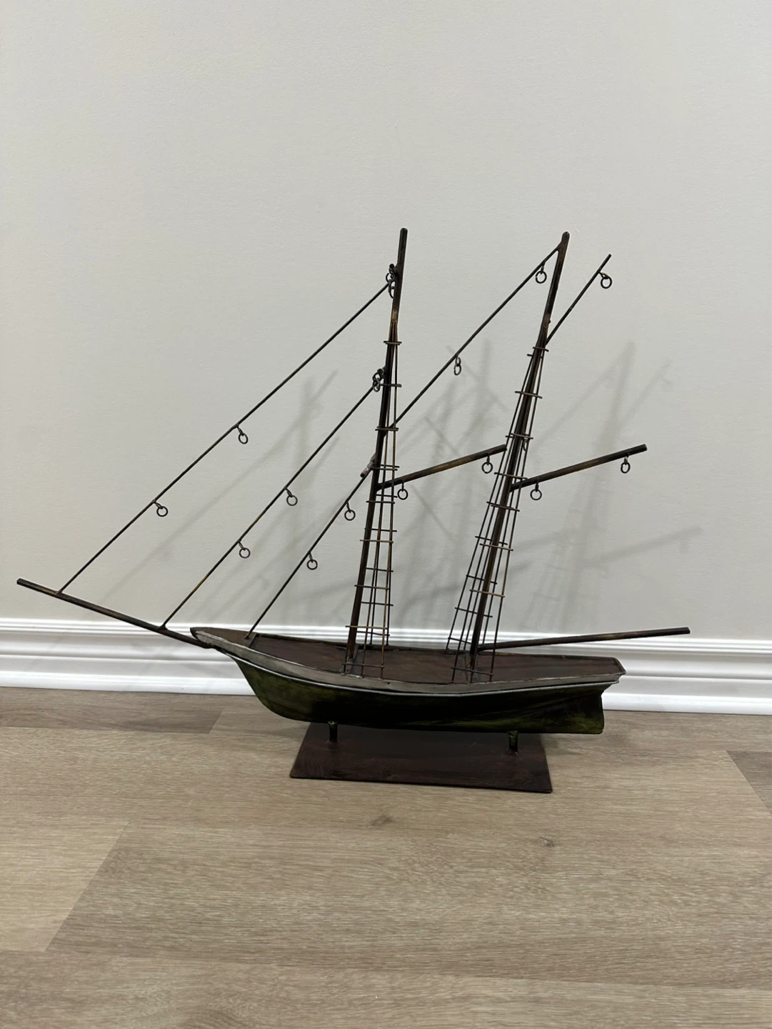 Metal Sailboat Model Decor