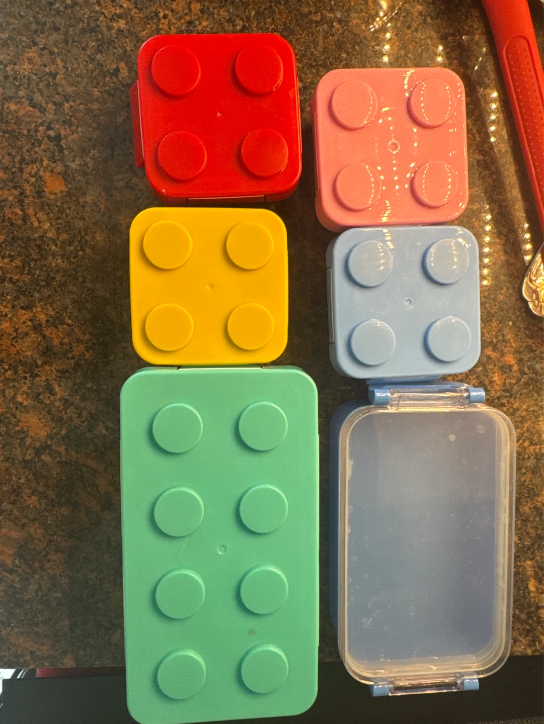 Brick-Shaped Small Storage Containers - Set of 5