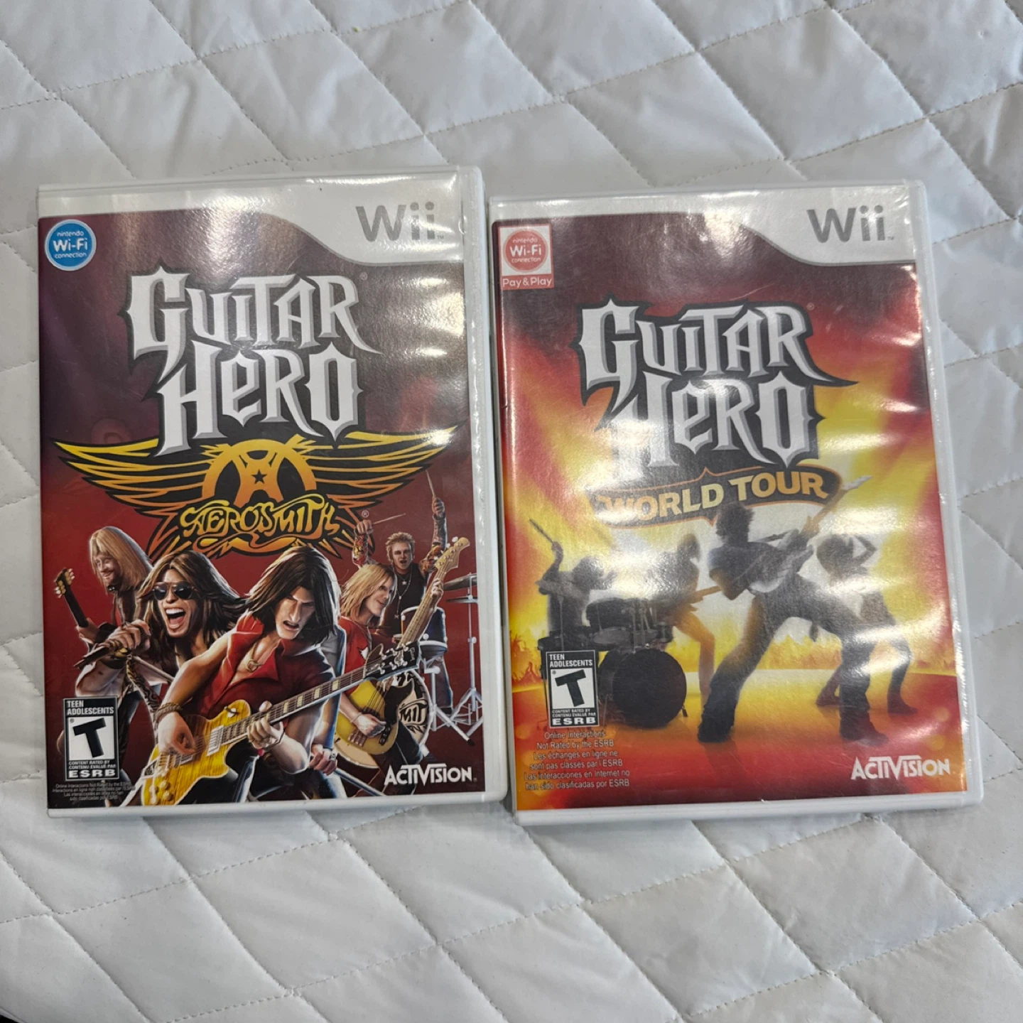 Nintendo Wii Guitar Hero Aerosmith and World Tour Video Games - photo 4