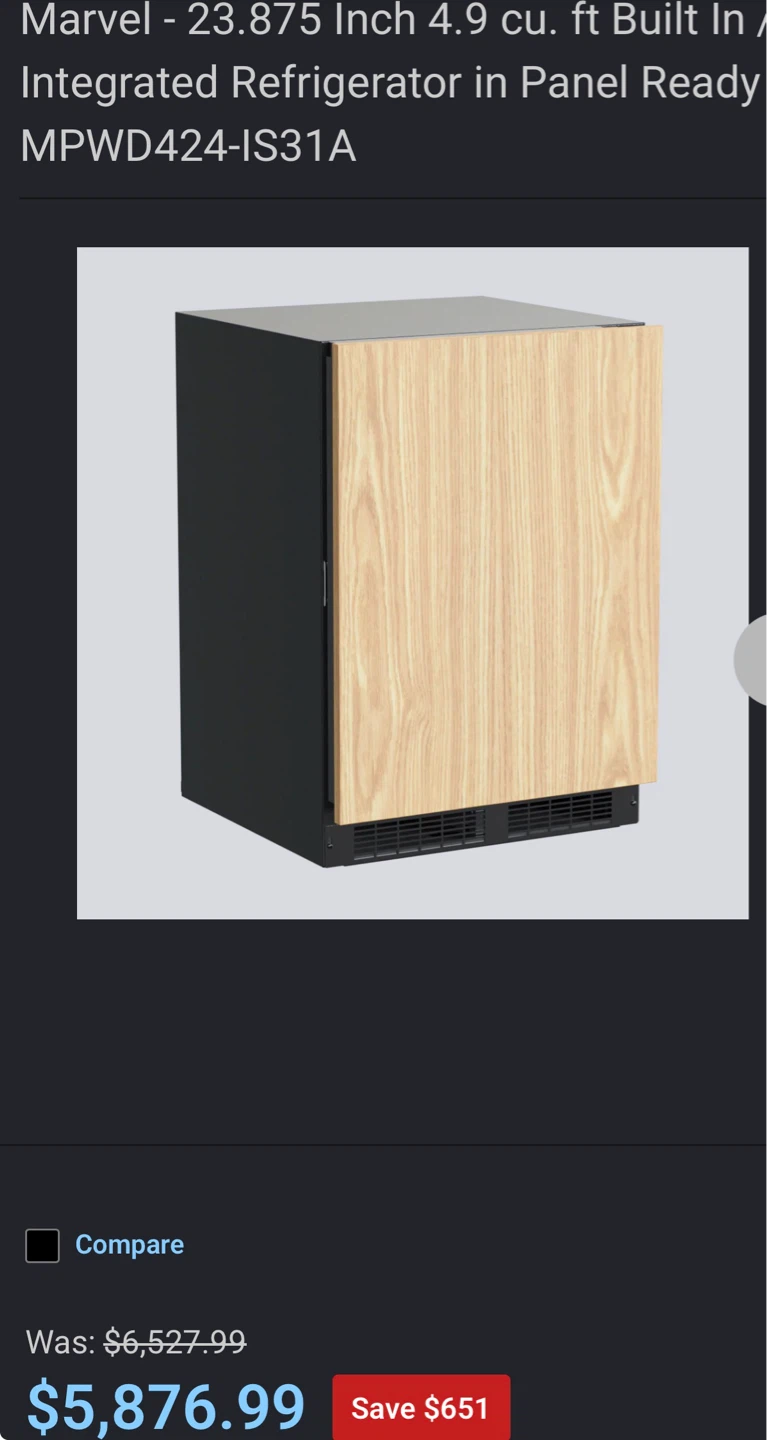 Marvel Integrated Refrigerator (Panel Ready)