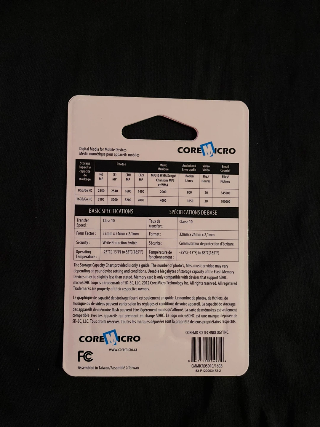 CORE MICRO PRO 16GB microSD Card with Adapter - photo 2