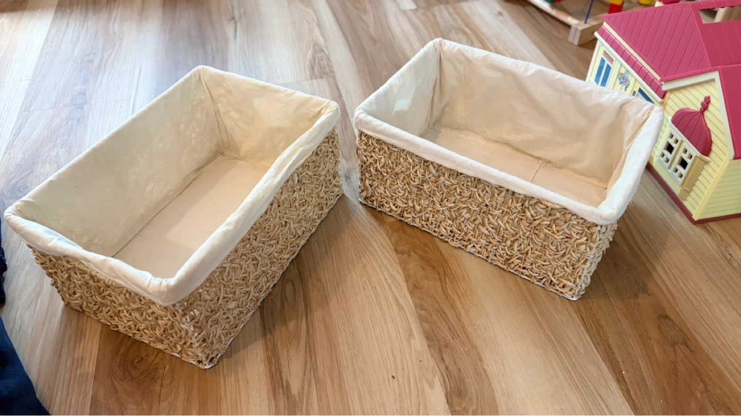 Set of 2 Woven Storage Baskets - photo 3