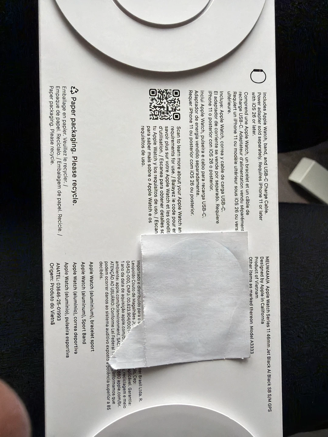 Apple Watch Series 11 (46mm) Black Sport Band - photo 2