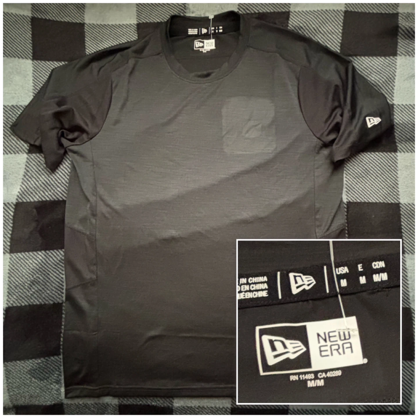 New Era - Black Short Sleeve Tee - *Size Men Medium*