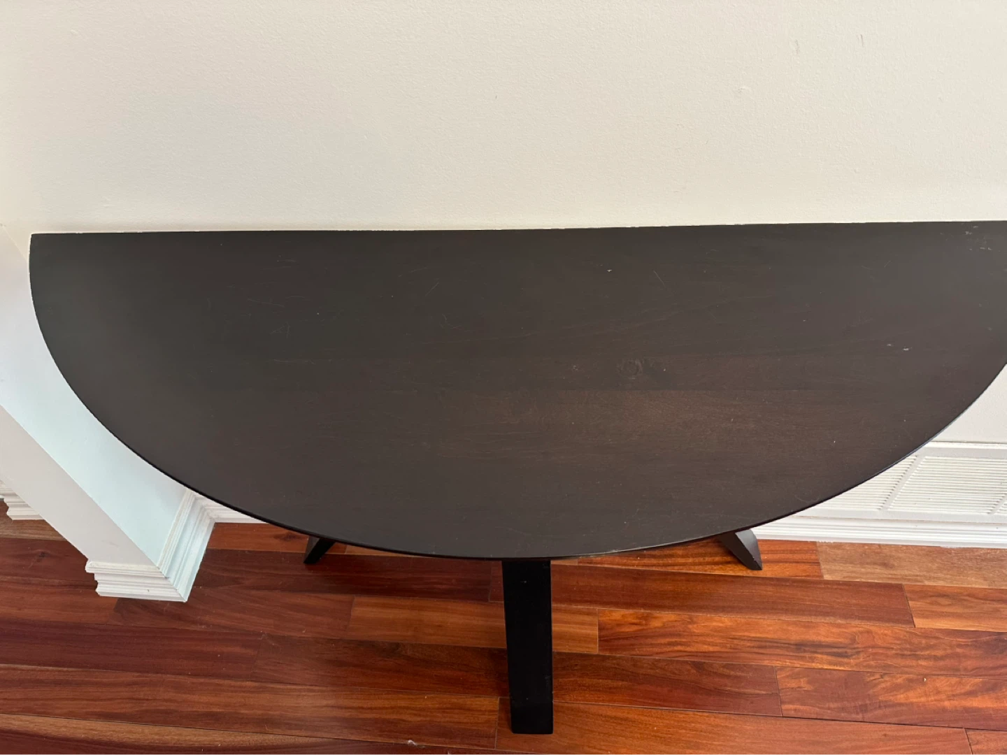 Black Half-Circle Console Table - photo 3