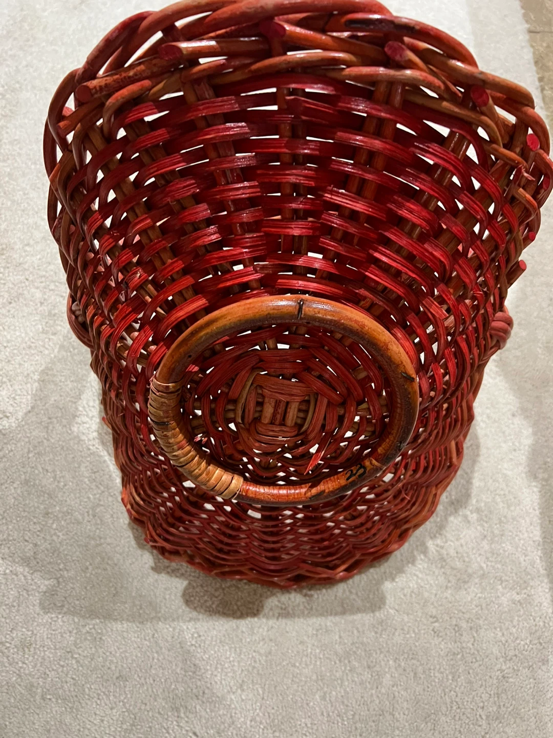 Wicker Basket with Handle - photo 2
