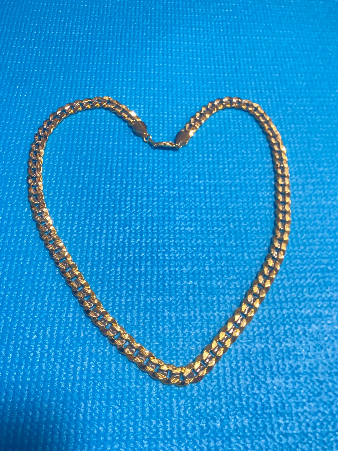 Gold Chain Necklace with Pouch