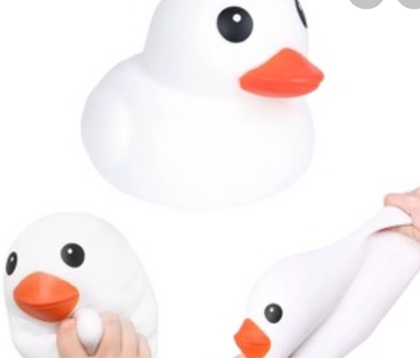 White Rubber Duck Squishy