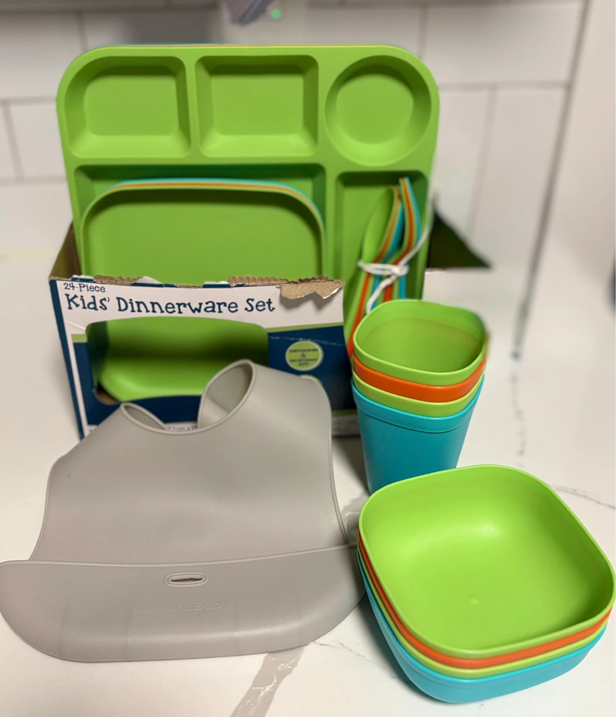 24-Piece Kids Dinnerware Set