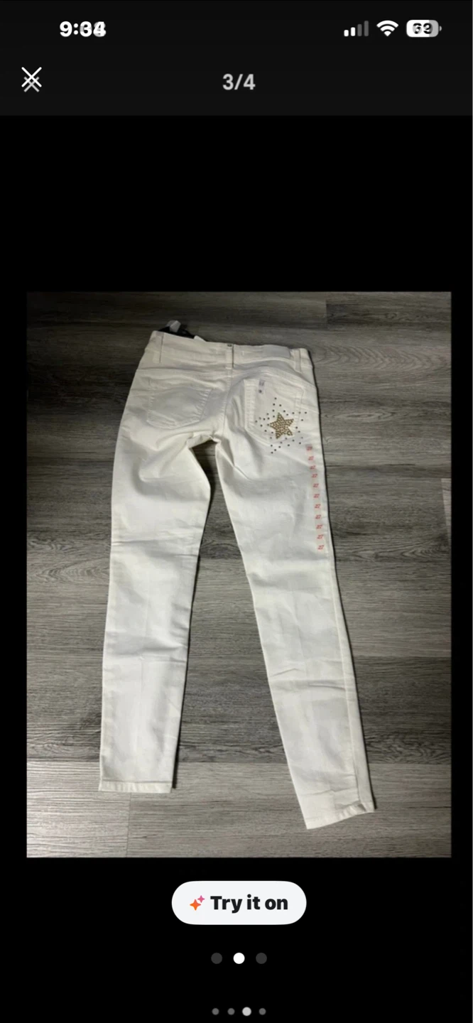 Liu Jo White Jeans with Star Embellishments - photo 2