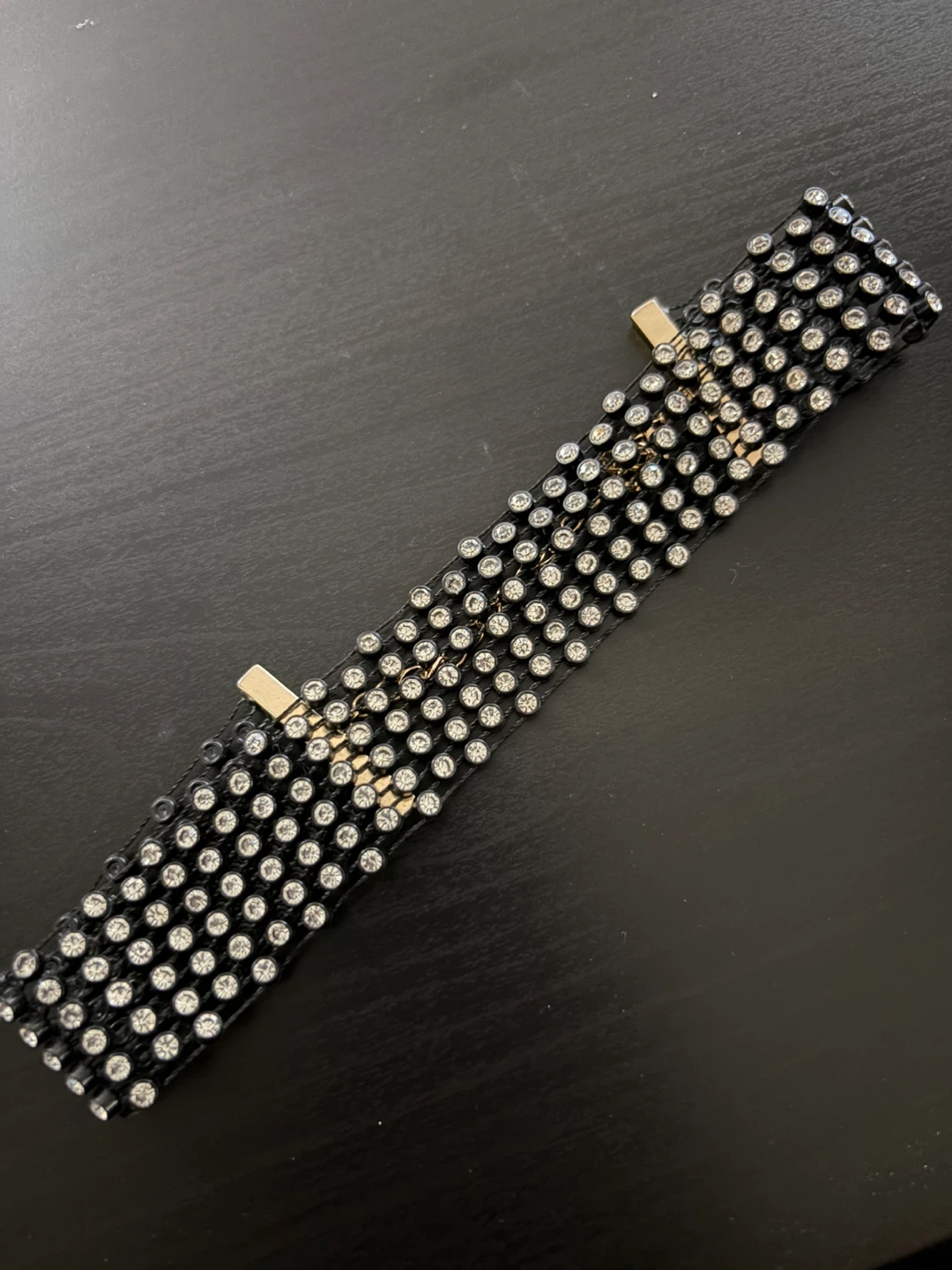 Black Rhinestone Choker Necklace - photo 3