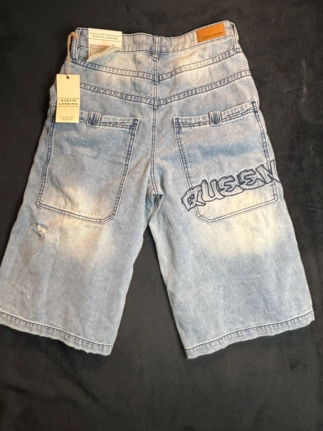 Austin Landing High Rise Loose Fit Jort Shorts Size 9 - photo 5