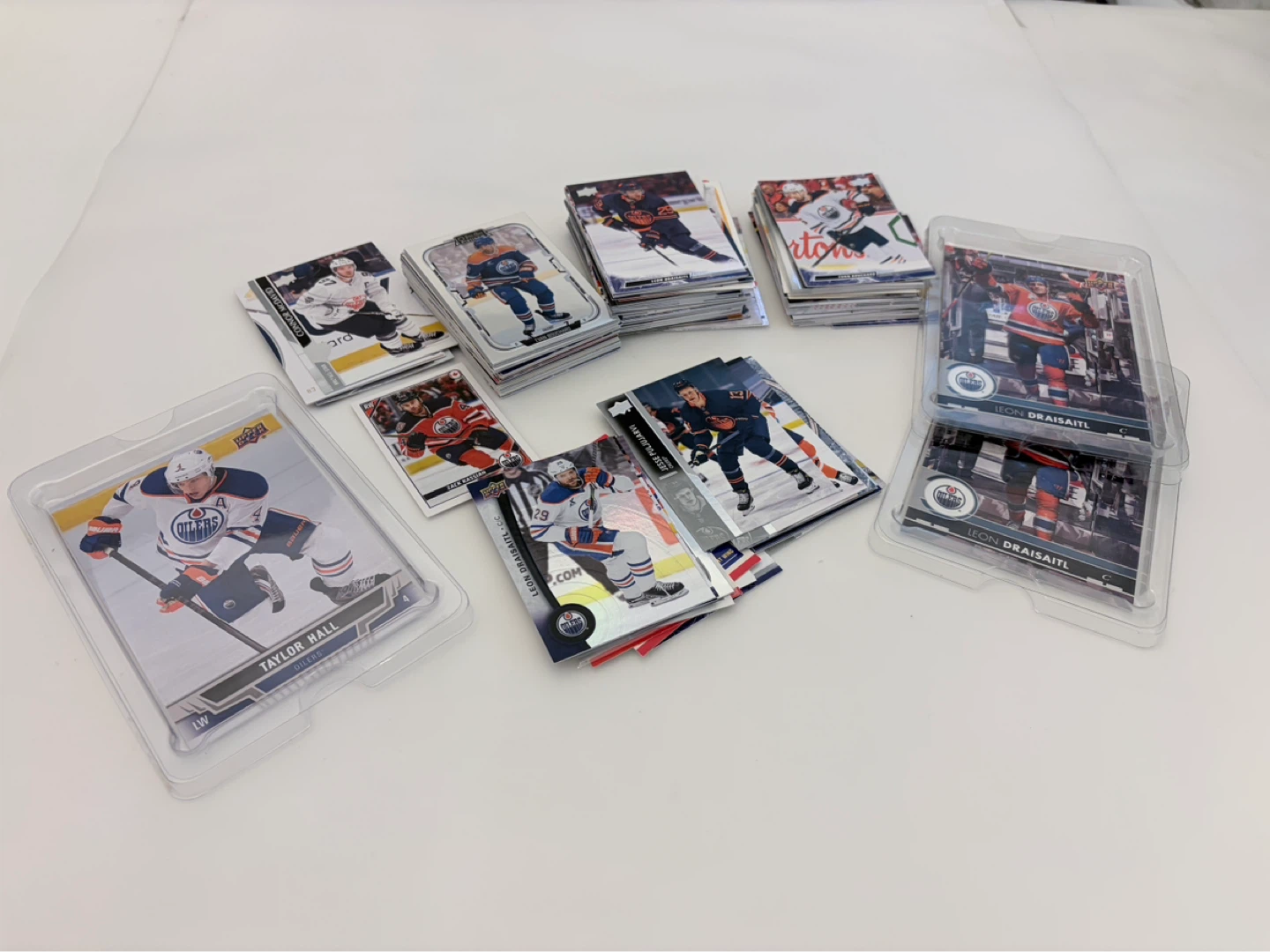 140 Card Lot Edmonton Oilers Hockey Cards McDavid Draisaitl More