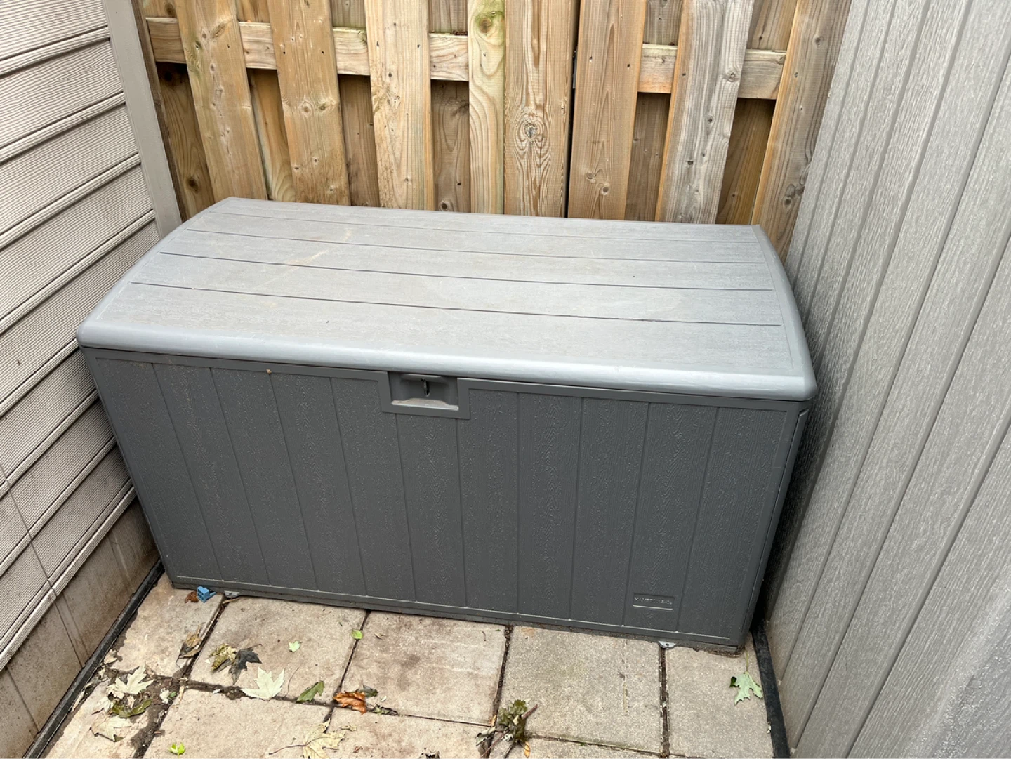 Grey Storage Deck Box