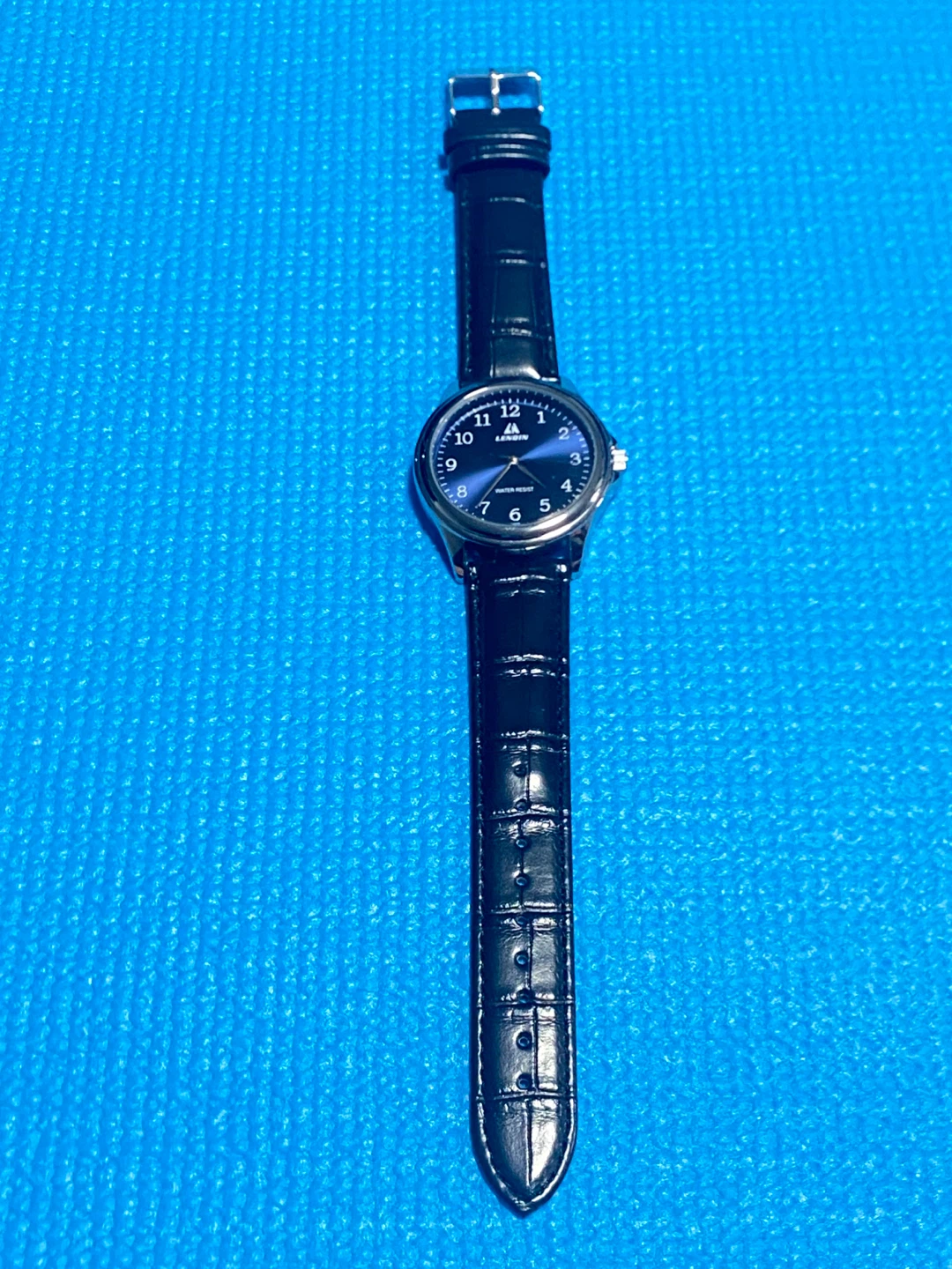 LN LENGQIN Men's Watch with Black Leather Strap