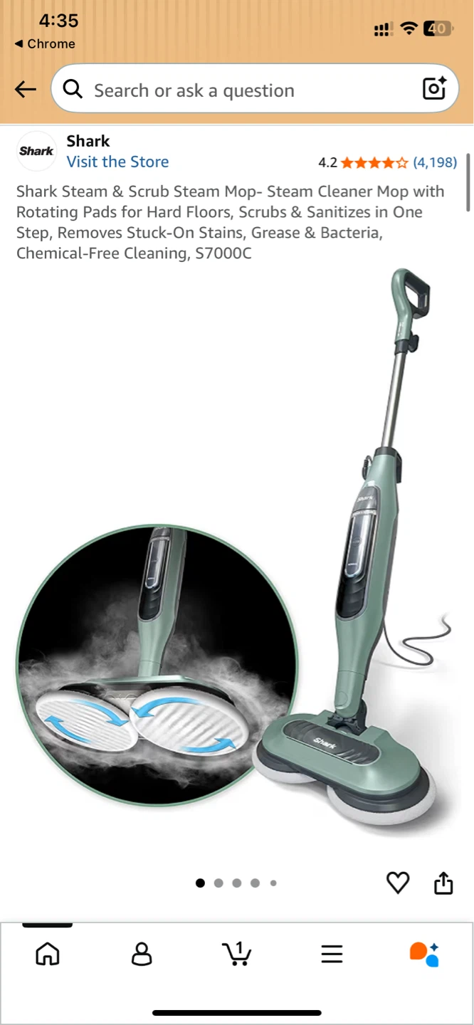 Shark Steam & Scrub Steam Mop S7000C - photo 3