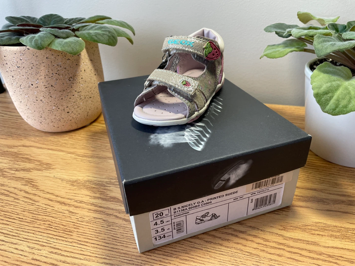 NIB Geox Respira Baby Sandals, Size US 4.5 / EU 20 - photo 2
