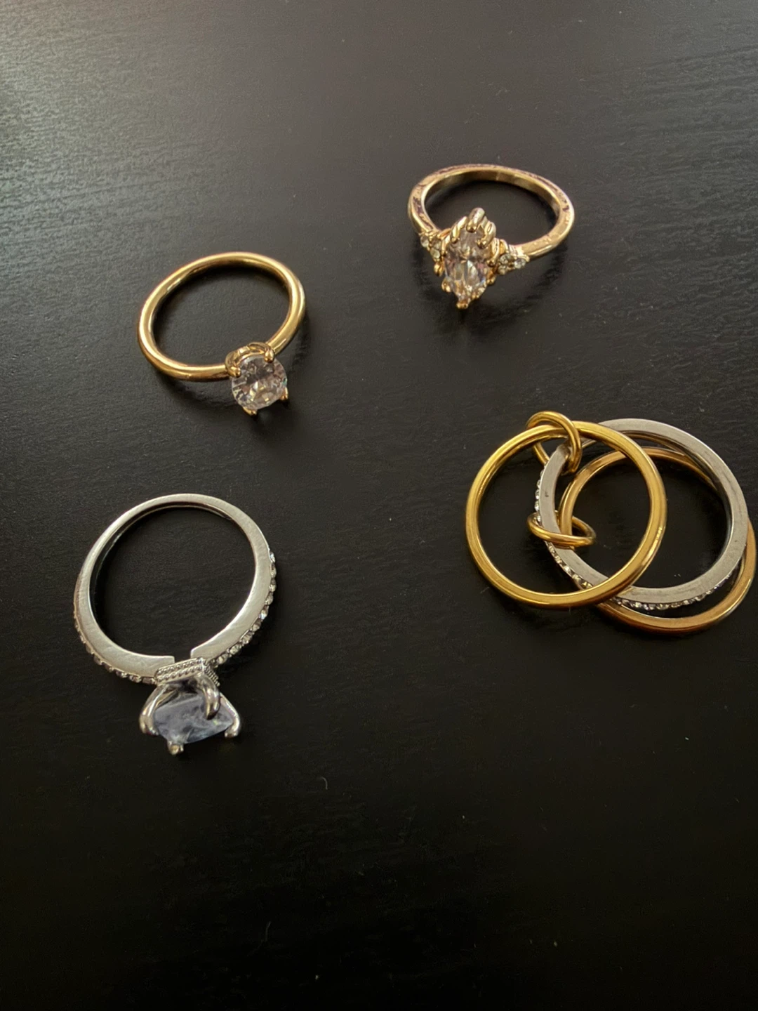 Set of 4 Rings Size 9 - photo 5
