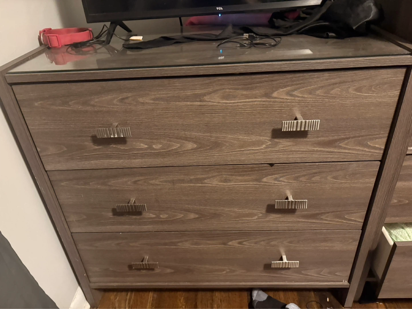 Wooden Dresser with Glass Top - photo 2