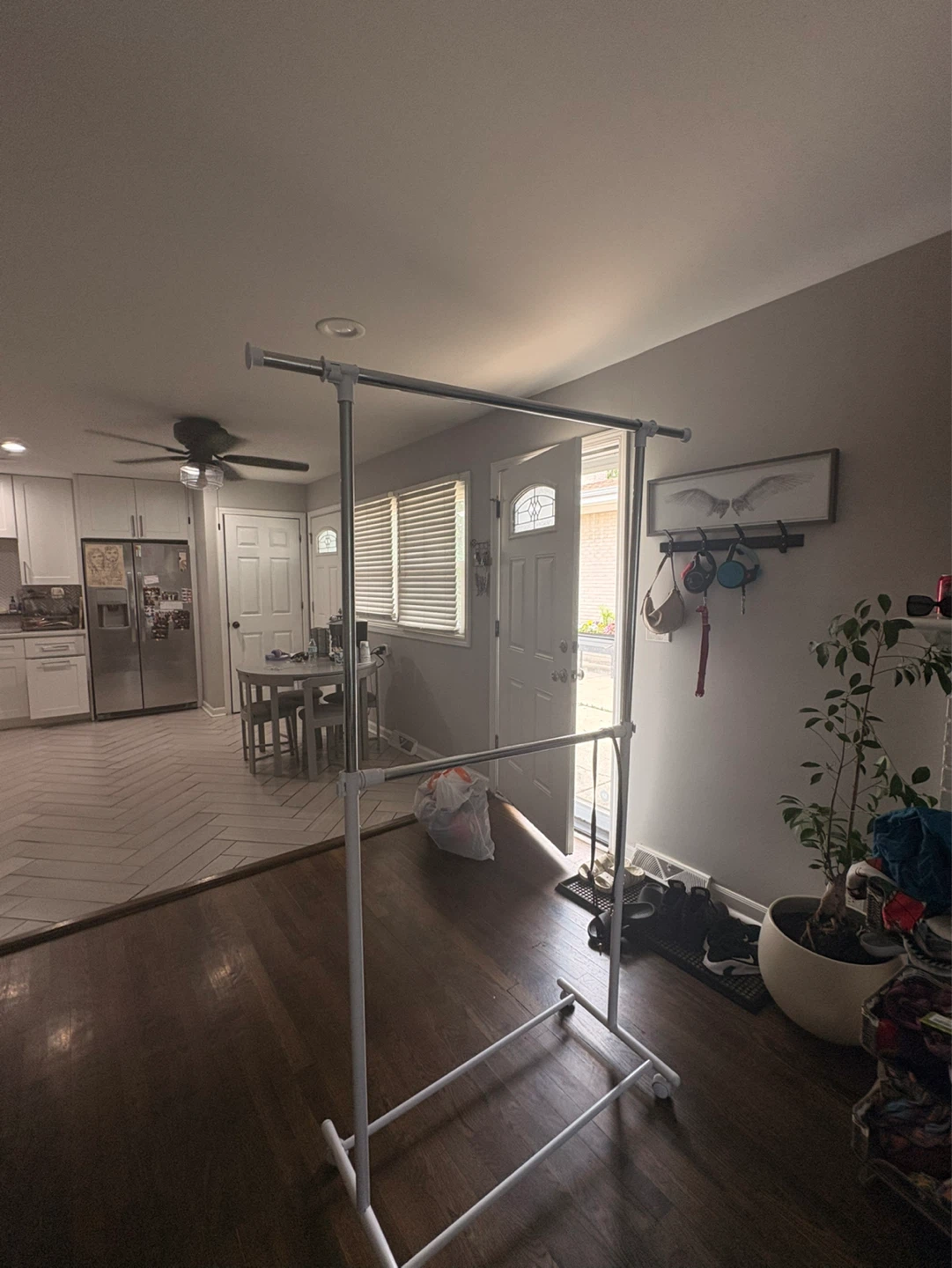 Rolling Double Garment Rack