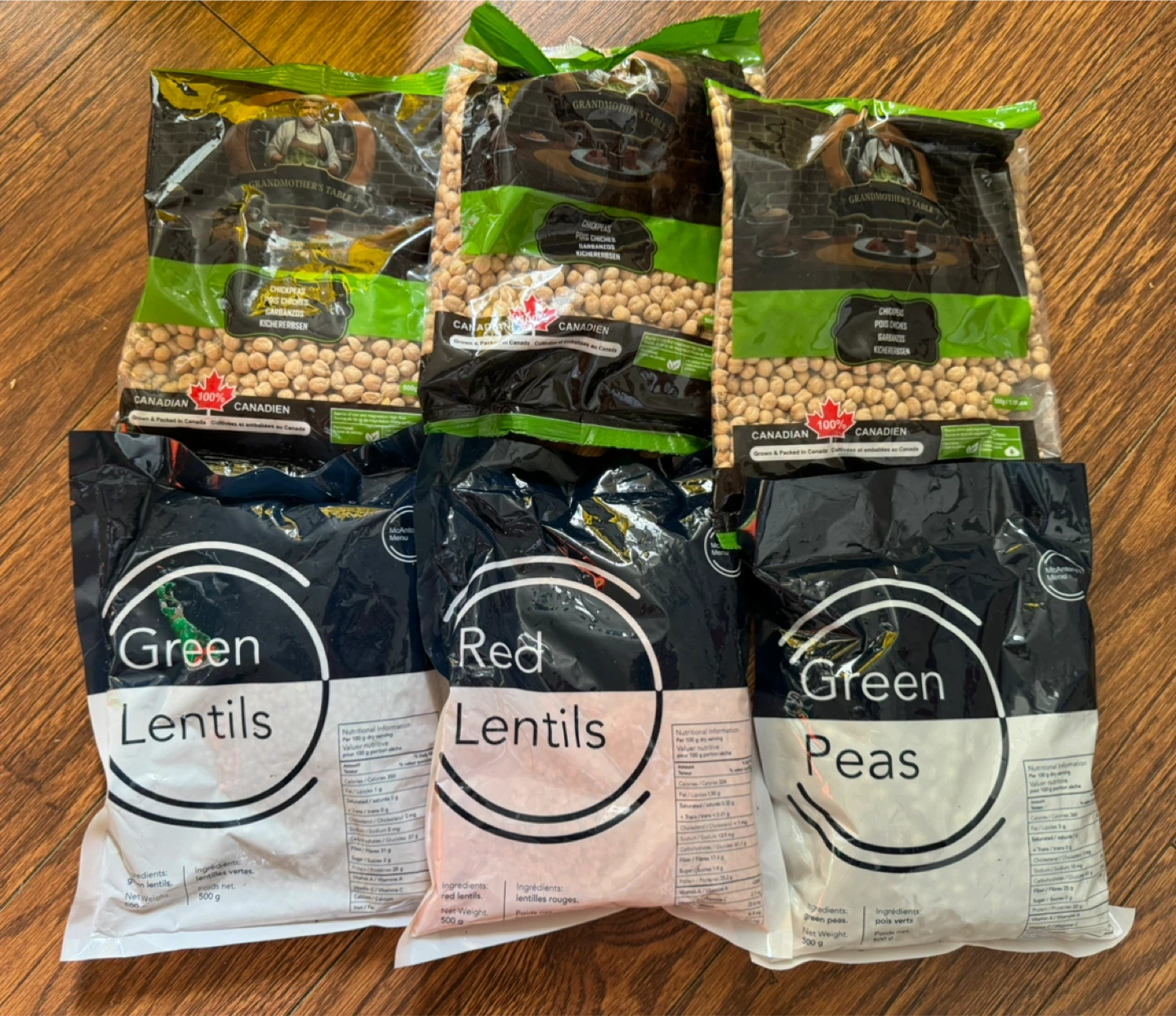 Assorted Rice, Chickpeas, Lentils, Pasta, and Peas Bundle