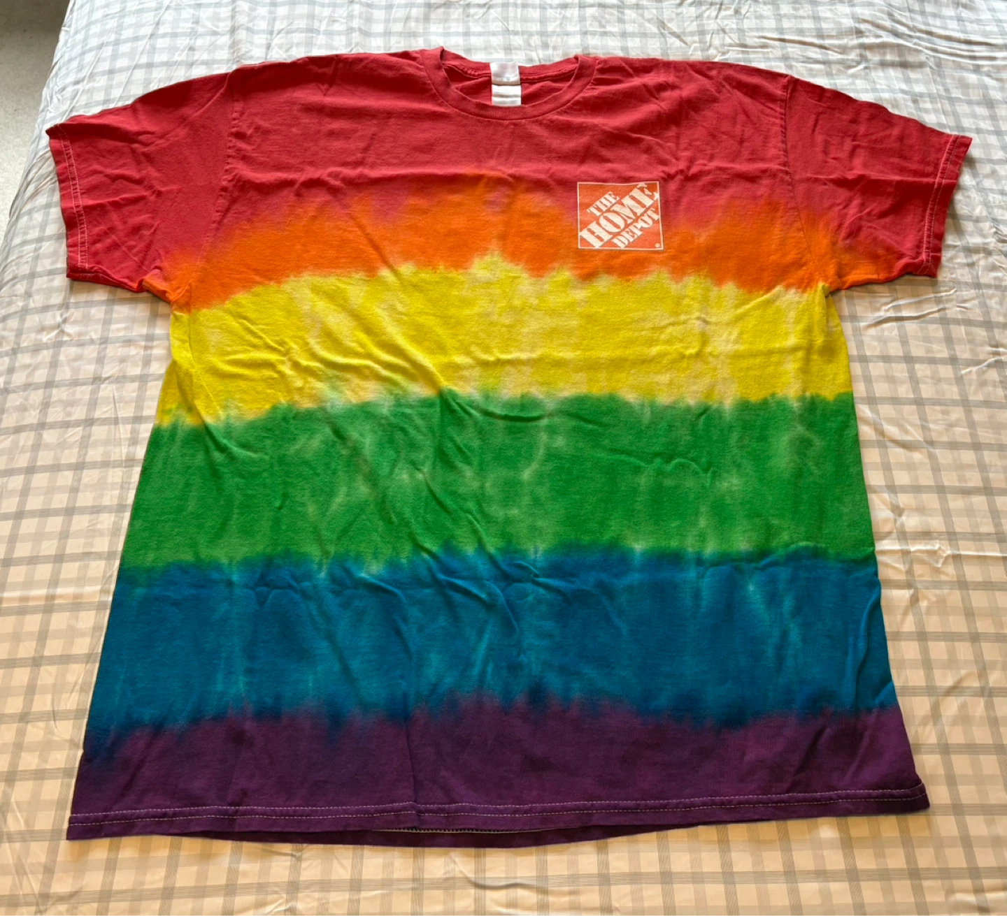 ✨✨The Home Depot OrangePride Rainbow Tie-Dye T-Shirt