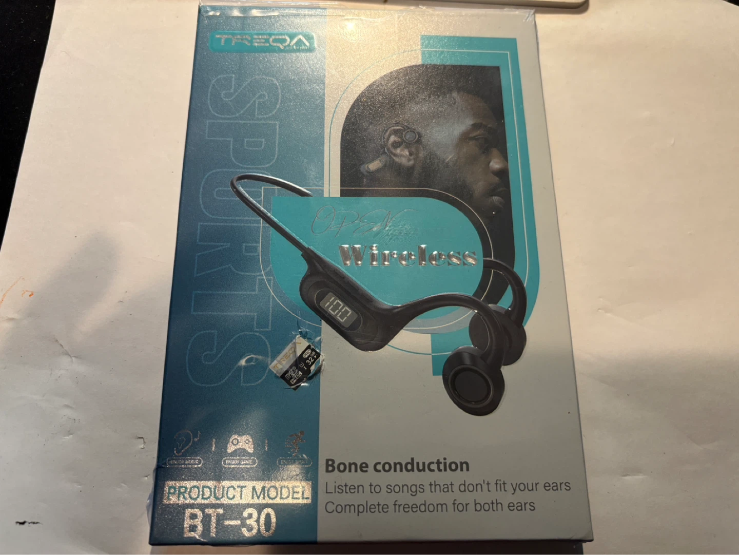 TREQA BT-30 Bone Conduction Wireless Headphones