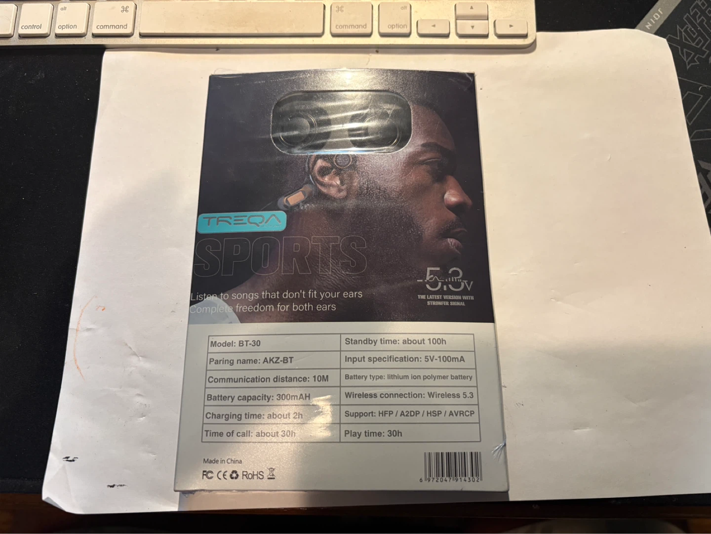 TREQA BT-30 Bone Conduction Wireless Headphones - photo 3