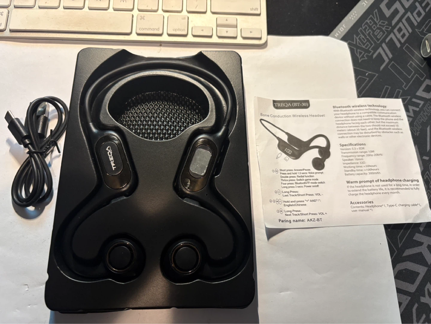 TREQA BT-30 Bone Conduction Wireless Headphones - photo 2