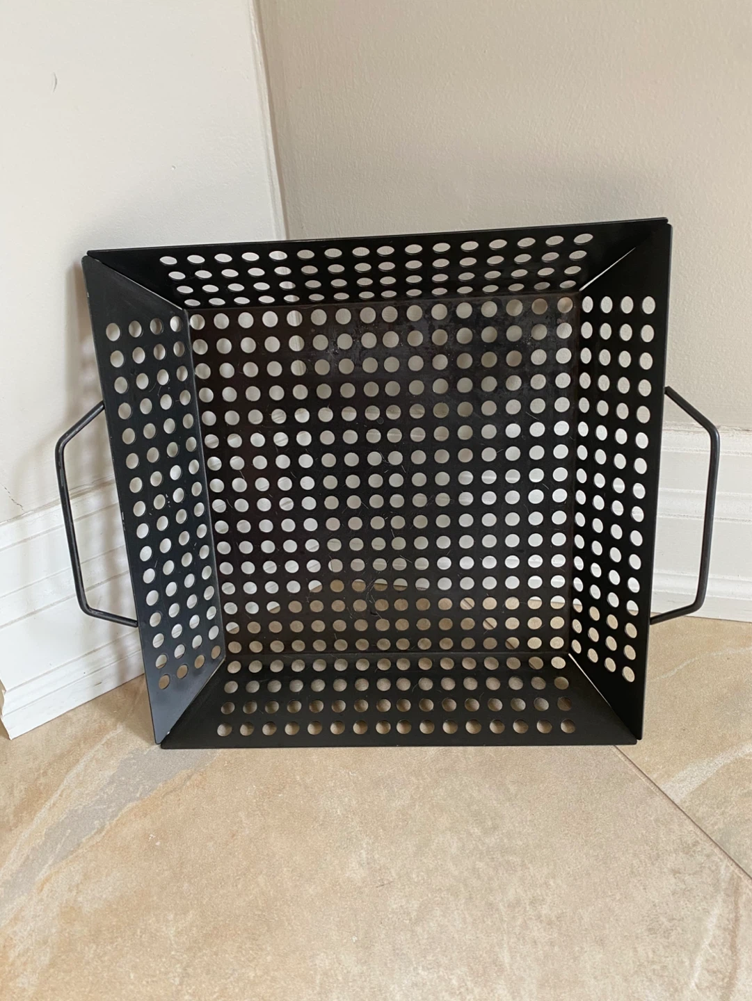 Black Metal BBQ Grill Basket