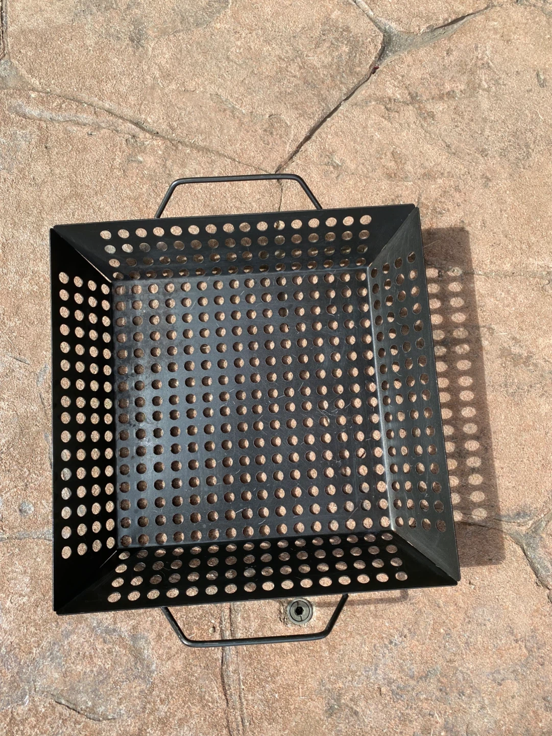 Black Metal BBQ Grill Basket - photo 2
