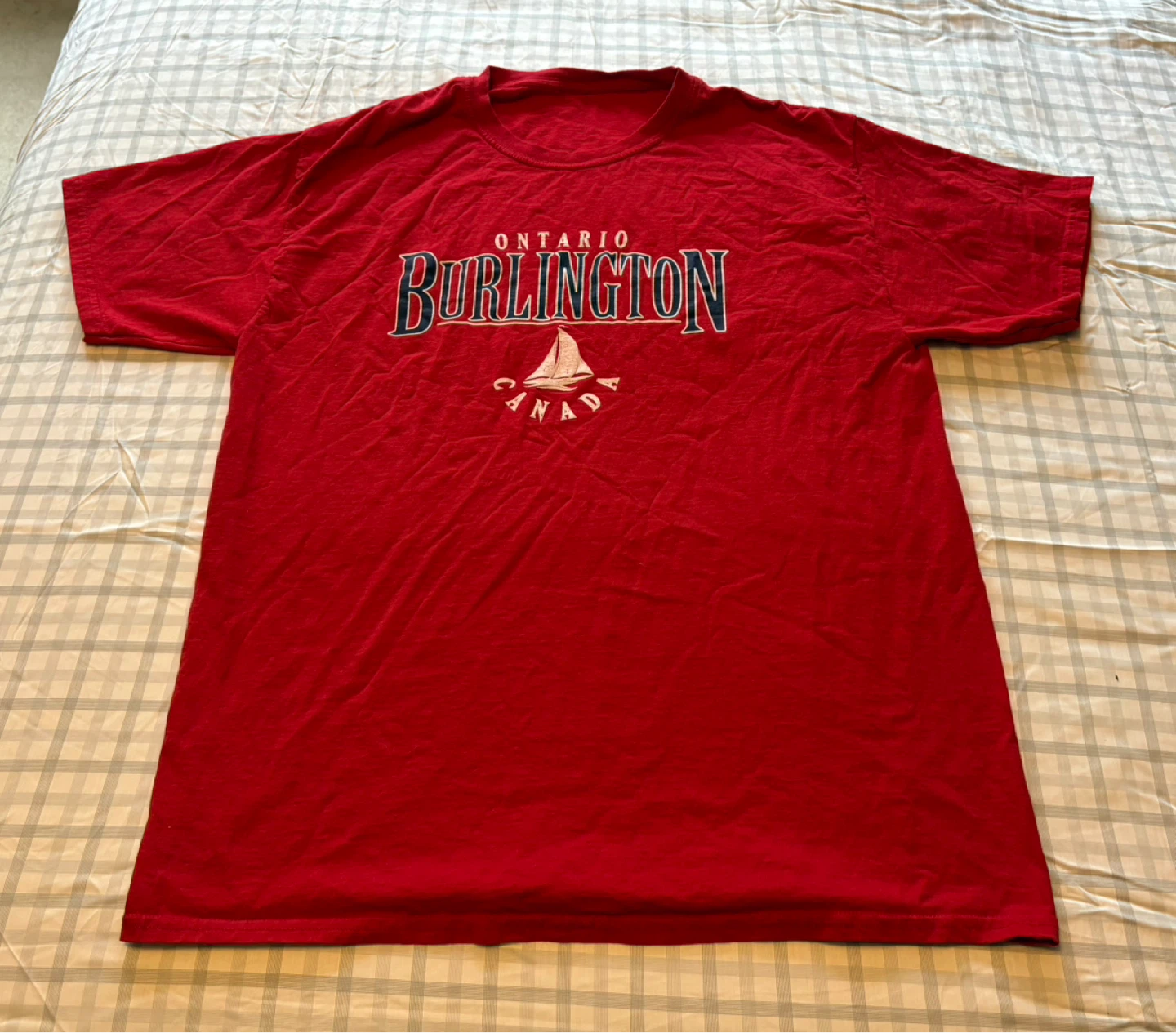 ✨✨Red Burlington Ontario Canada T-Shirt