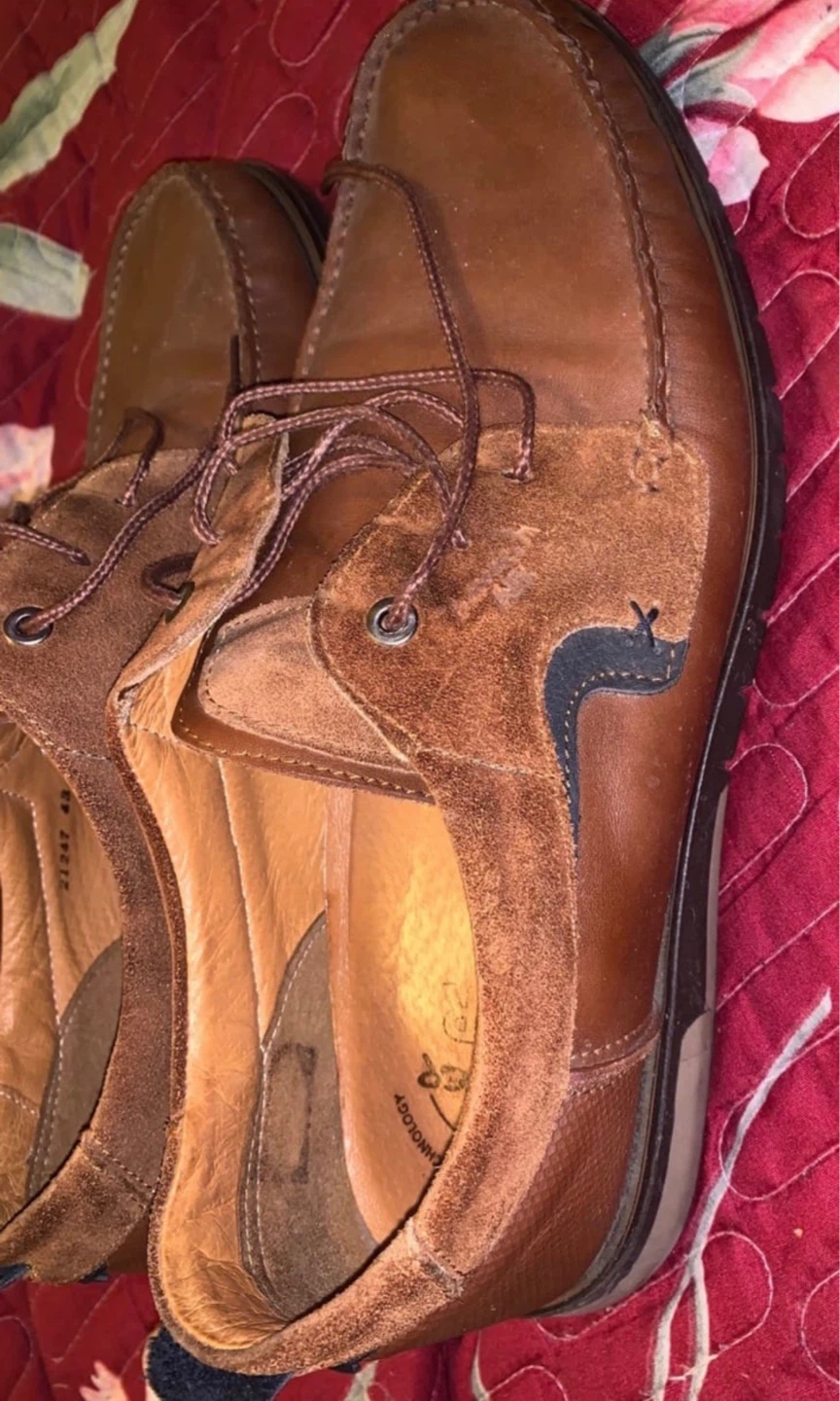 ⚽ Boxer Air Men's Brown Leather Boat Shoes - photo 3