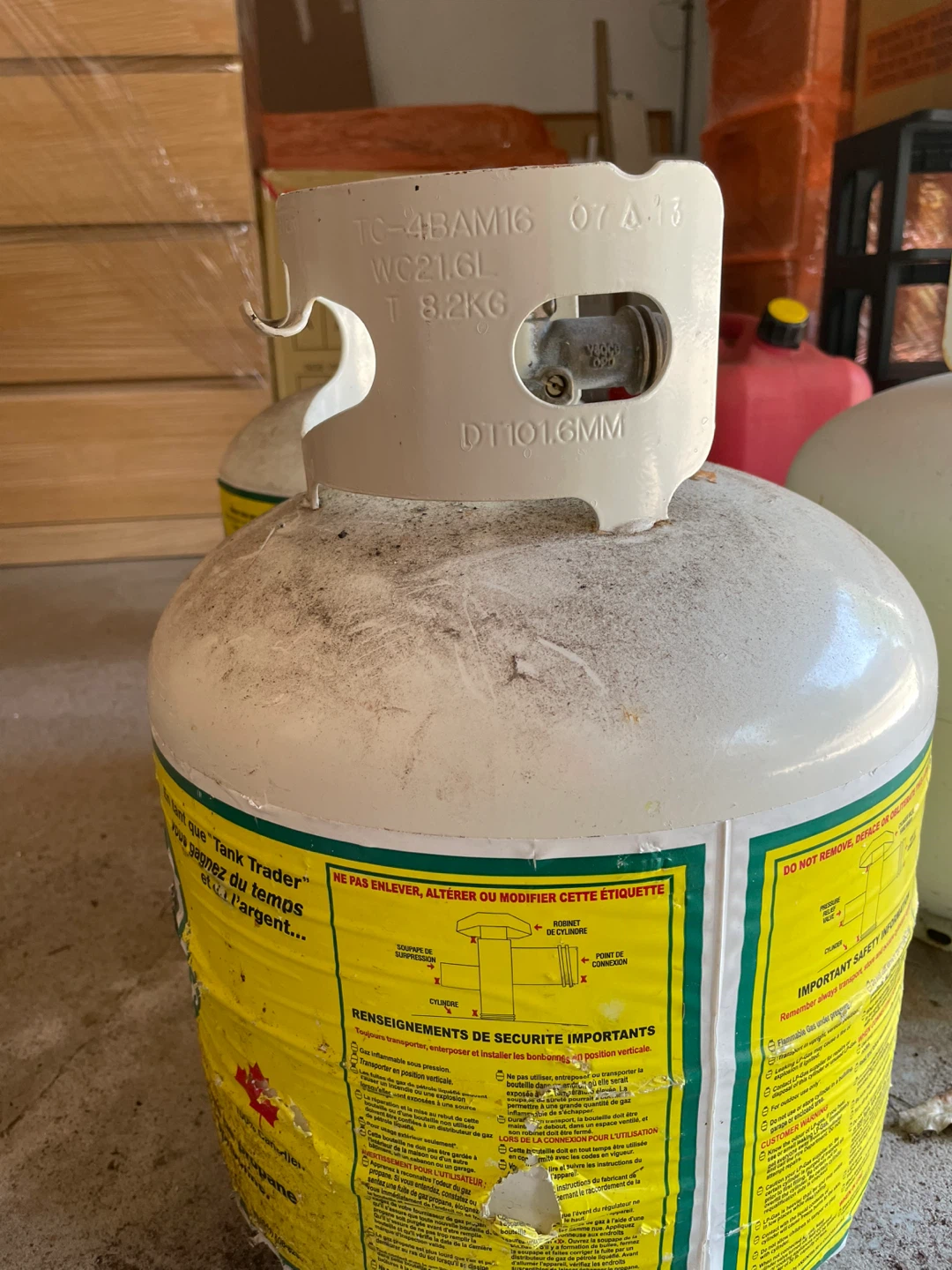 Wolfe Dale Engineering Propane Tank