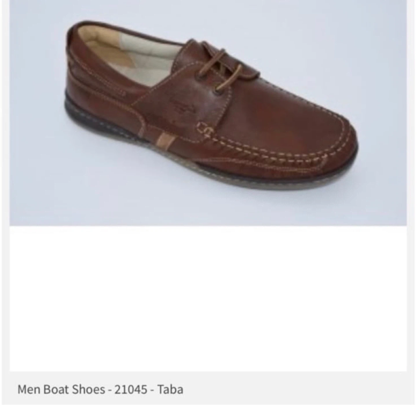⚽ Boxer Air Men's Brown Leather Boat Shoes