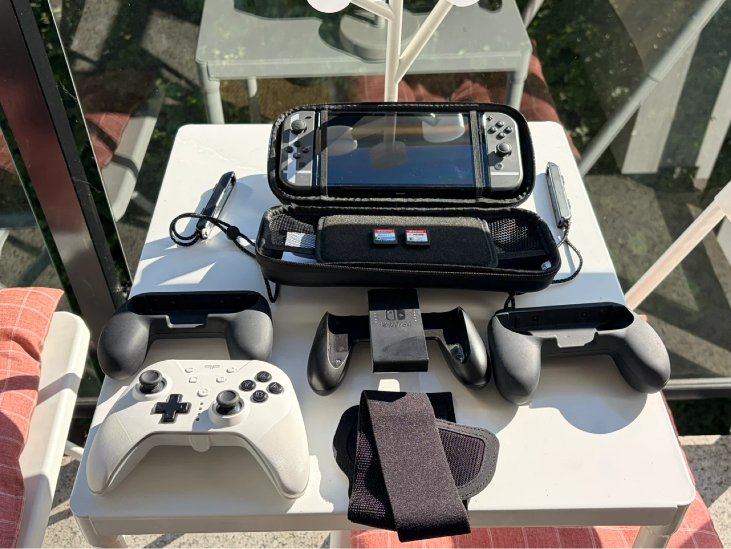 Nintendo Switch OLED Console with Games and Accessories