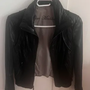 Vintage Steve Madden Black Leather Moto Jacket XS