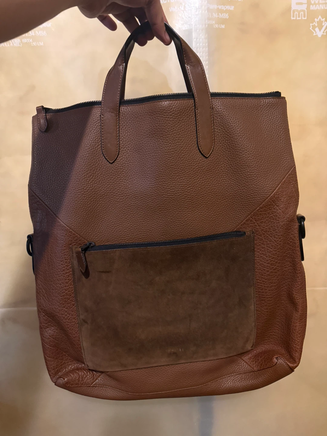 Coach Brown Leather Tote Bag